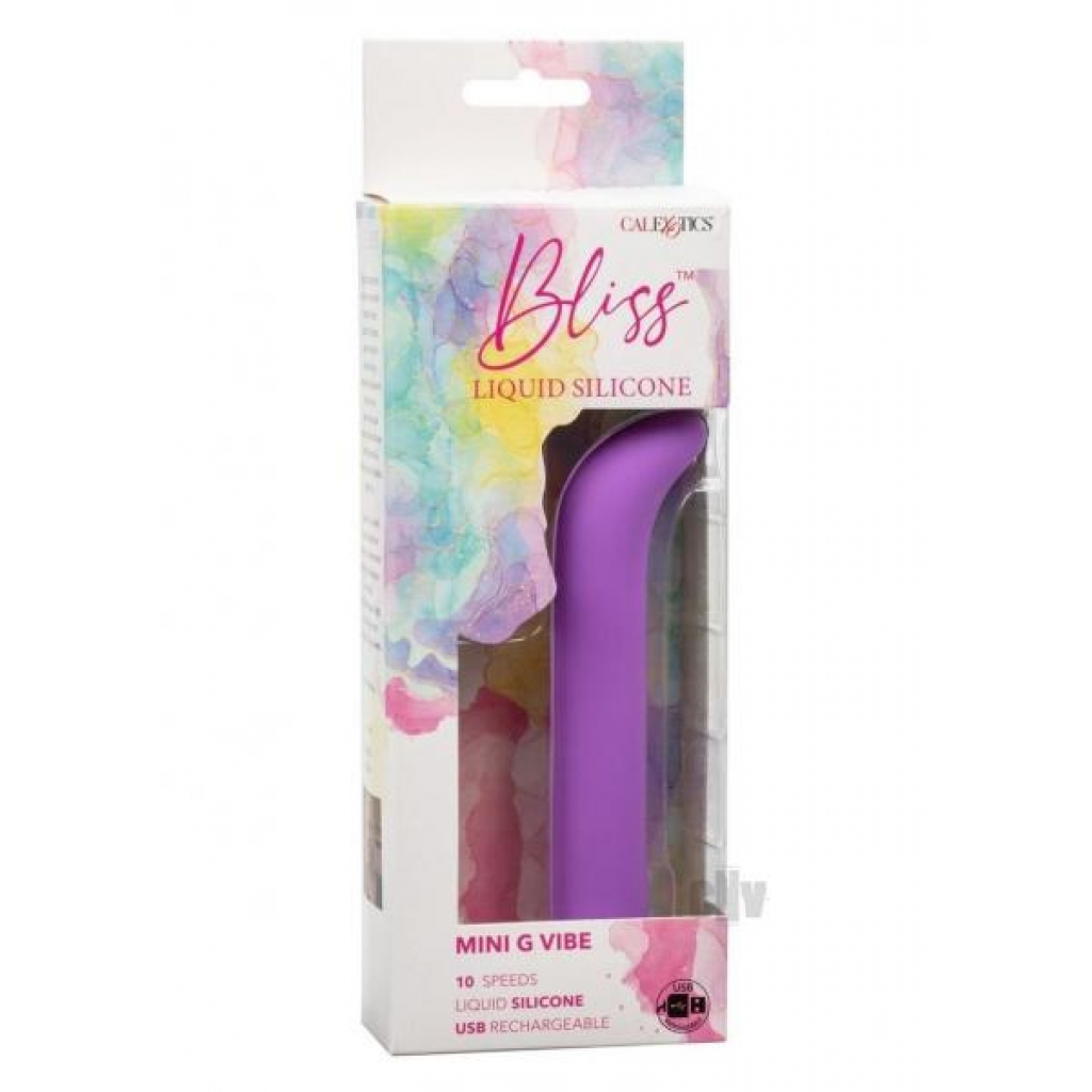 Bliss Liquid Silicone Mini G Vibe Purple - California Exotic Novelties, Llc