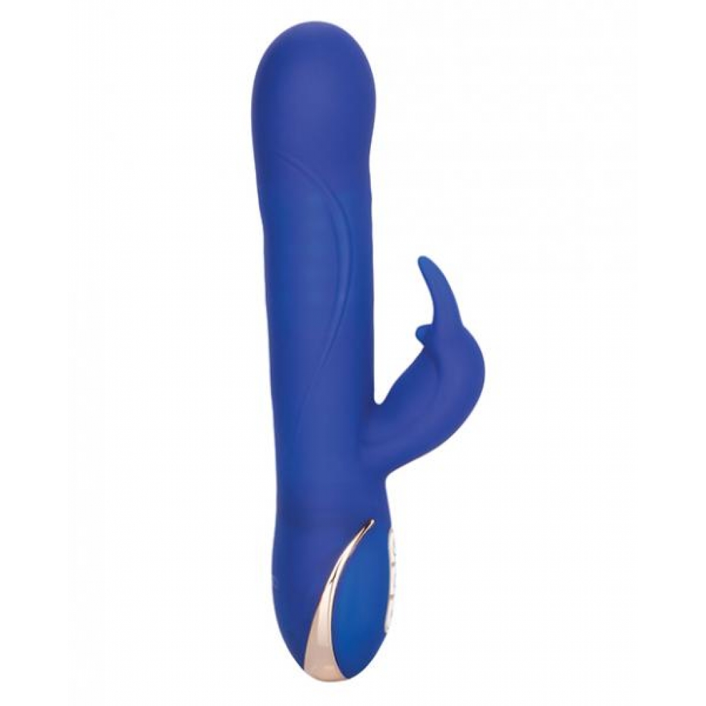 Jack Rabbit Rotating Beaded Rabbit Vibrator Blue - Cal Exotics