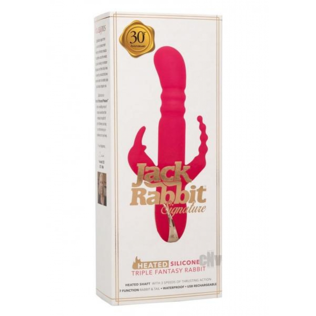 Jack Rabbit Sig Heated Triple Rabbit Pnk - California Exotic Novelties, Llc