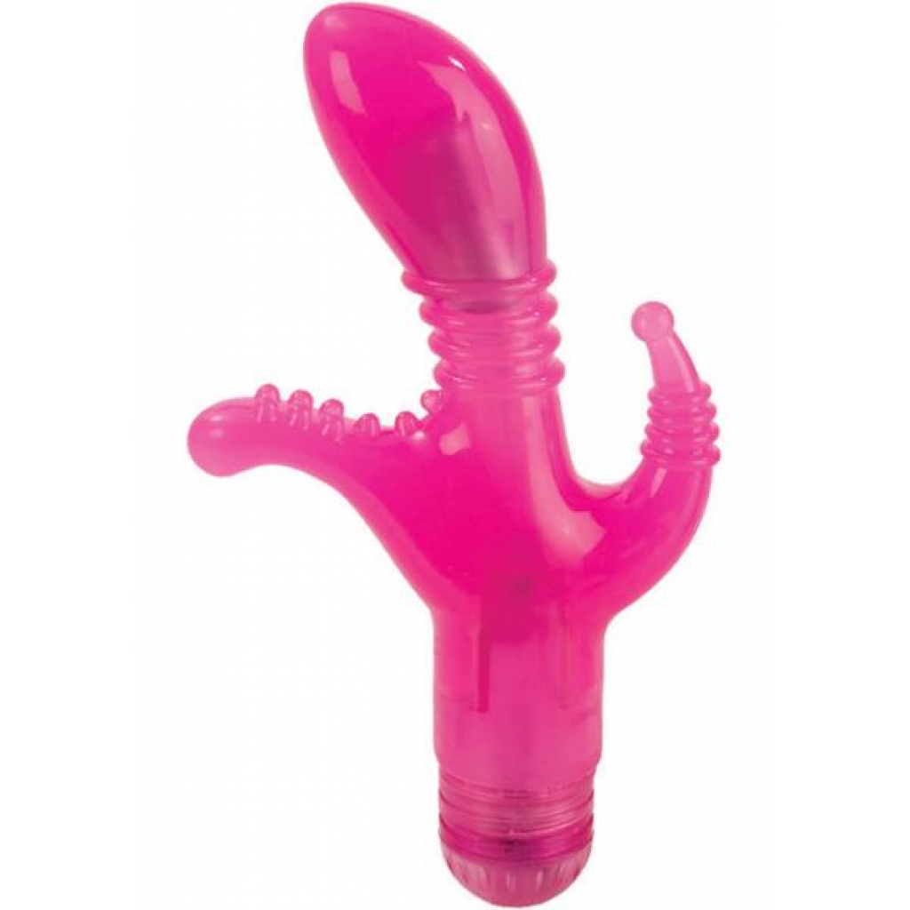 Triple Tease Pink Vibrator