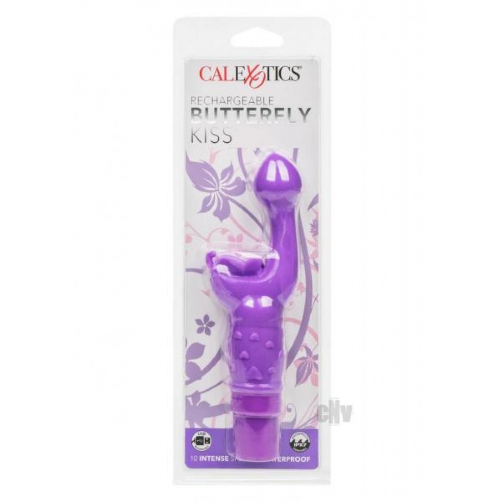 Rechargeable Butterfly Kiss Vibrator - Purple