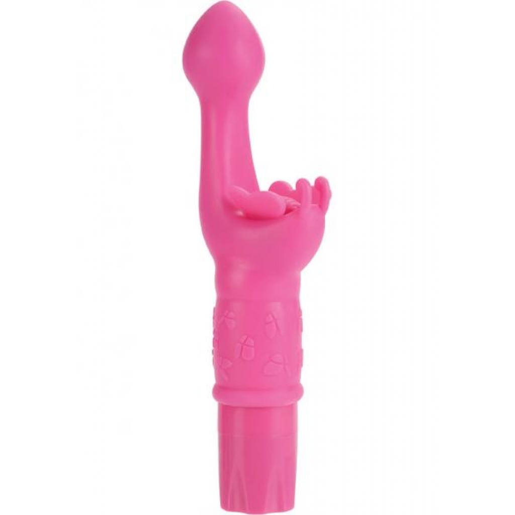 Silicone Butterfly Kiss Dual Motor Vibe Waterproof Pink - Cal Exotics