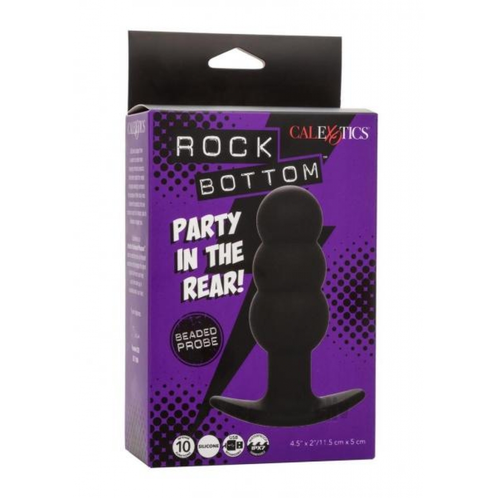 Rock Bottom Beaded Probe for Exquisite Pleasure