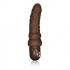 Waterproof Power Stud Curvy Dildo - Brown