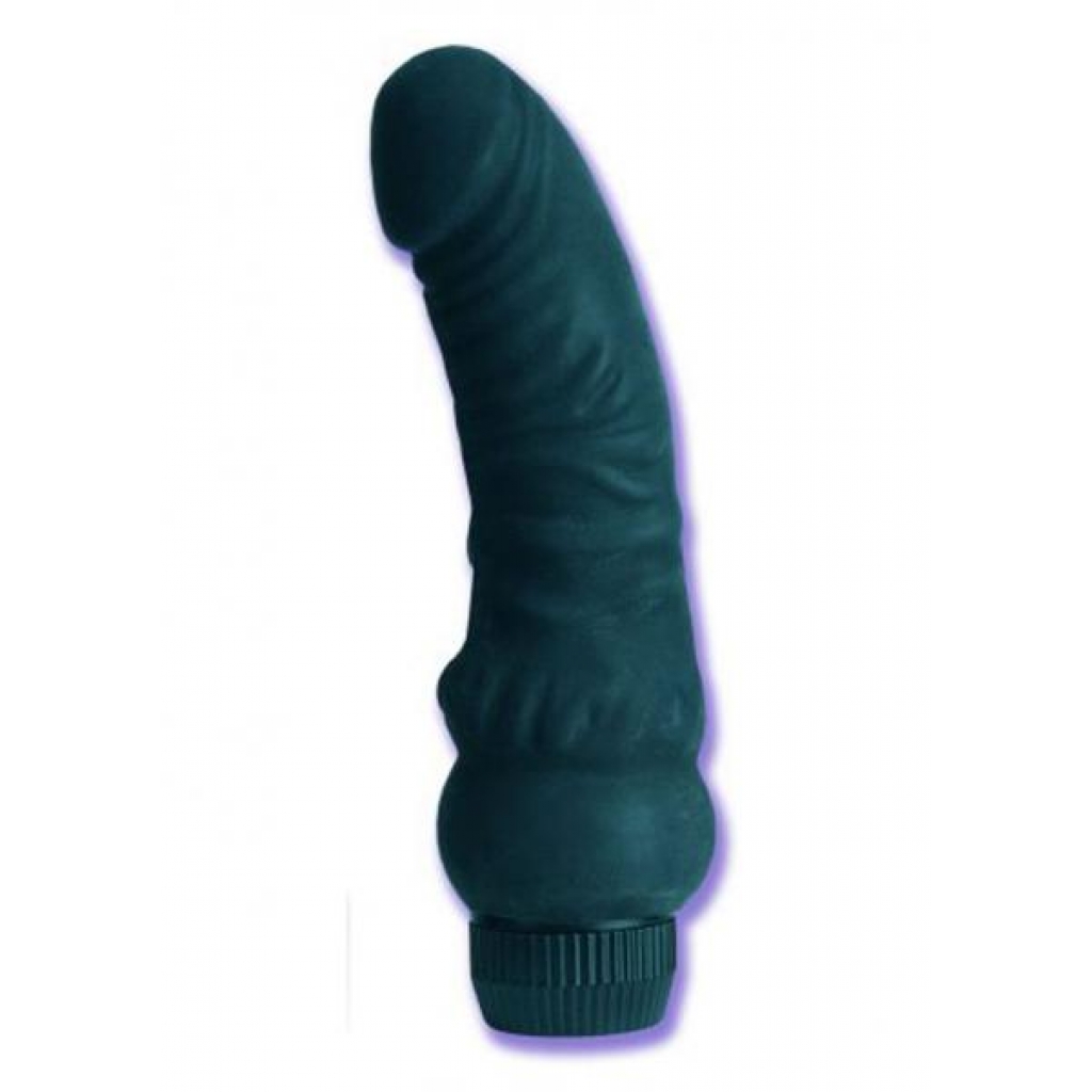 BLACK VELVET VEINED DONG MULTISPEED WATERPROOF 6.25 INCH BLACK - Cal Exotics