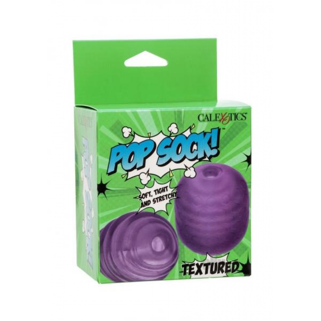 Pop Sock Textered Stroker Purple - California Exotic Novelties, Llc