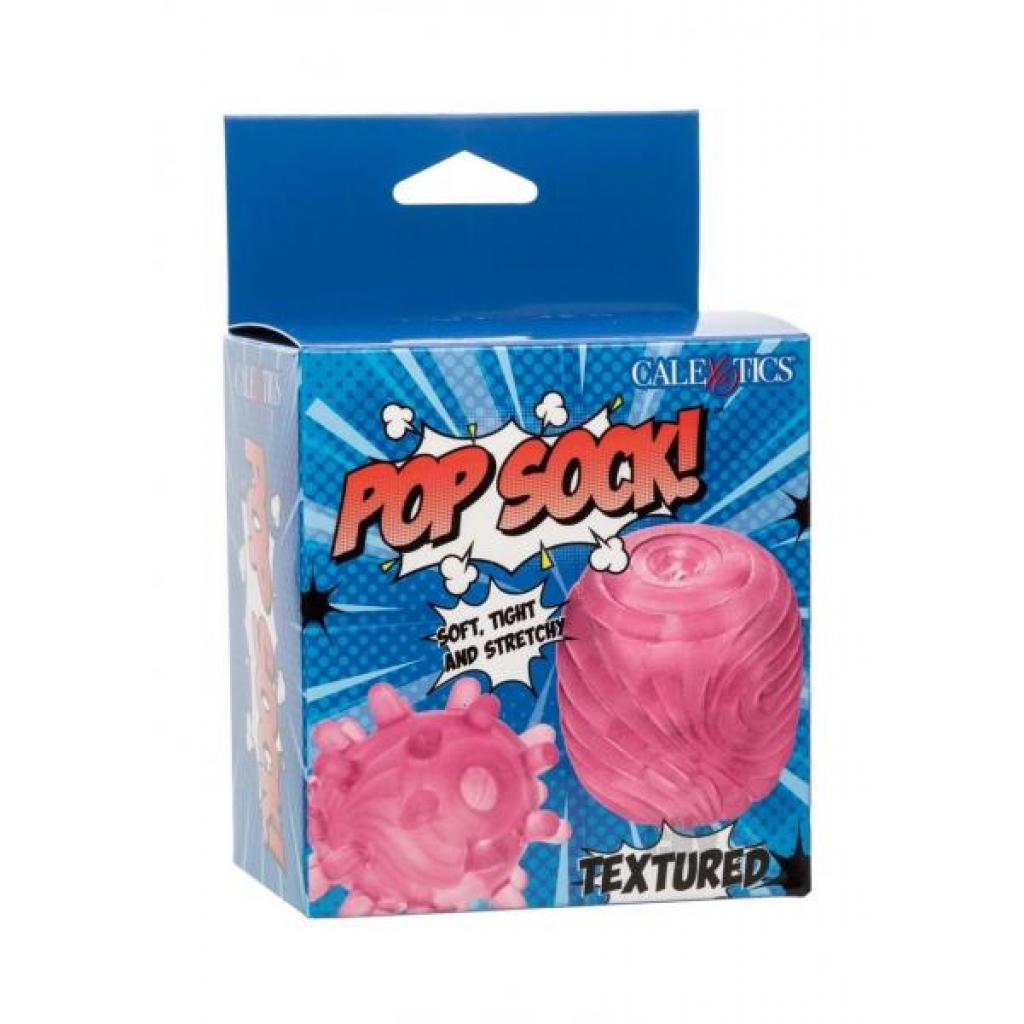 Pop Sock Textered Stroker Pink - California Exotic Novelties, Llc