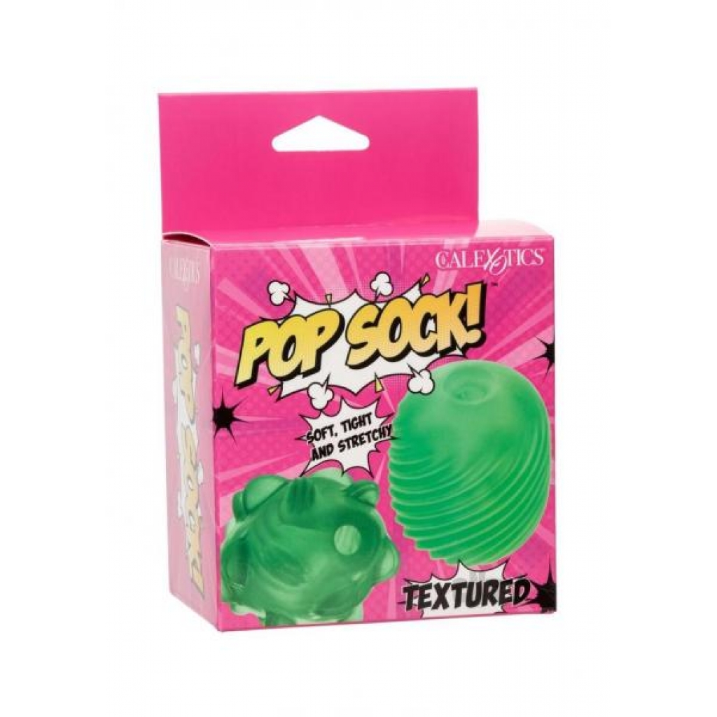 Pop Sock Textered Stroker Green - California Exotic Novelties, Llc