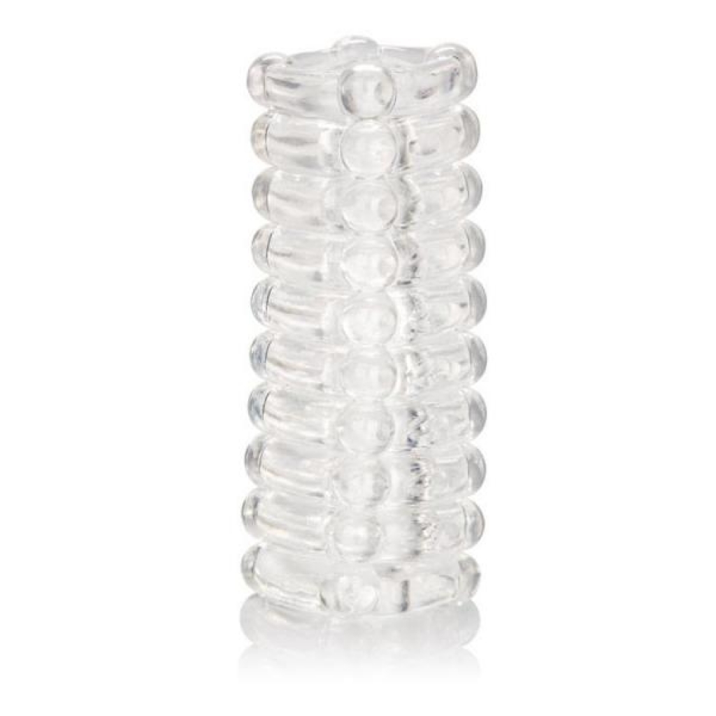 Ribbed Reversible Masturbation Stroker in Clear