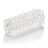 Ribbed Reversible Masturbation Stroker in Clear