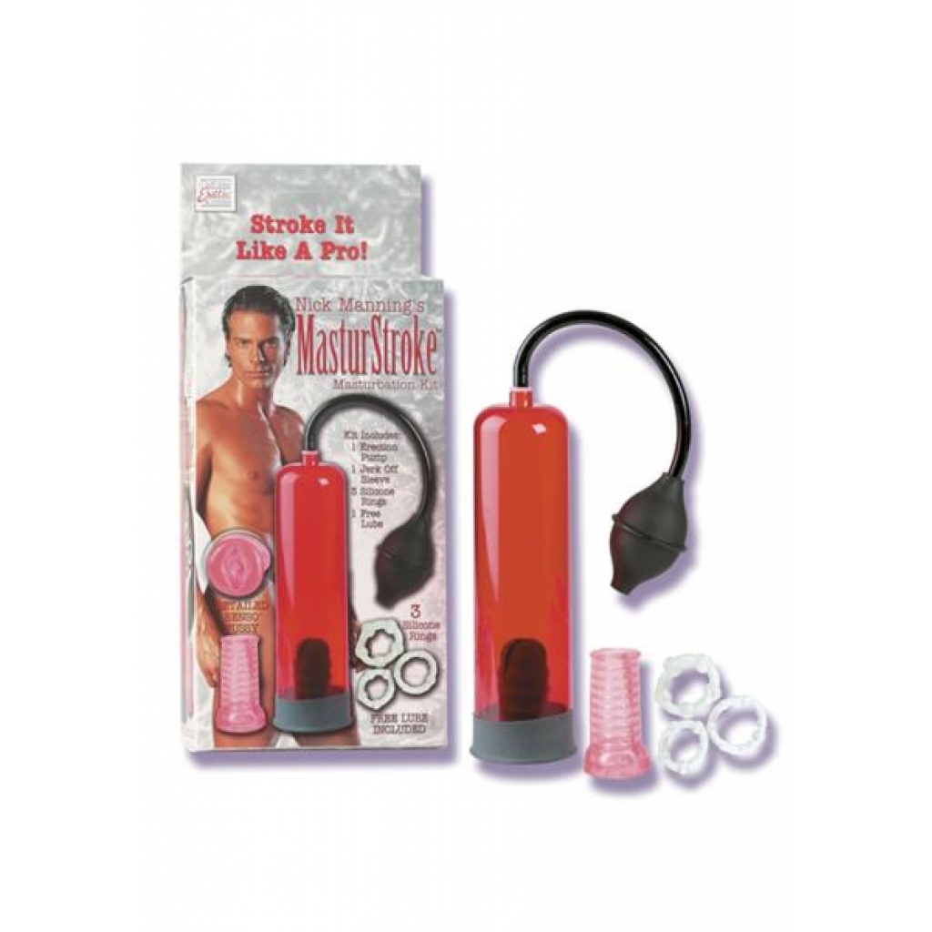 Nick Mannings Masturbation Kit - 8.2 Inch Red