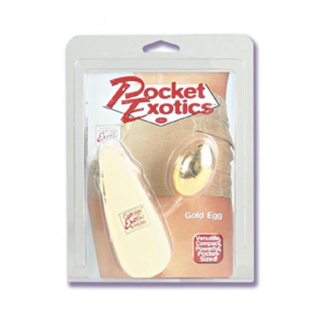 Pocket Exotics Gold Egg Multispeed 2 Inch Gold - Cal Exotics