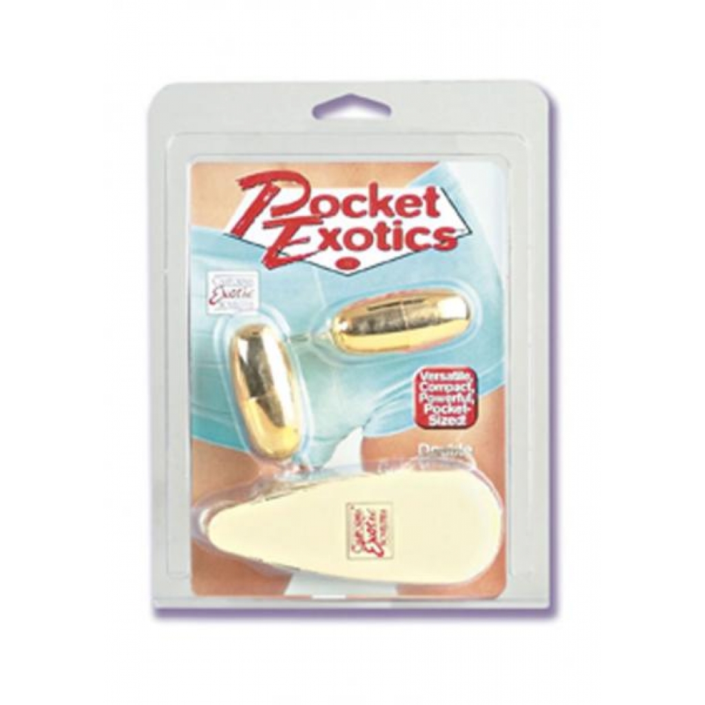 Pocket Exotics Double Gold Bullets Multispeed 2.1 Inch Gold - Cal Exotics