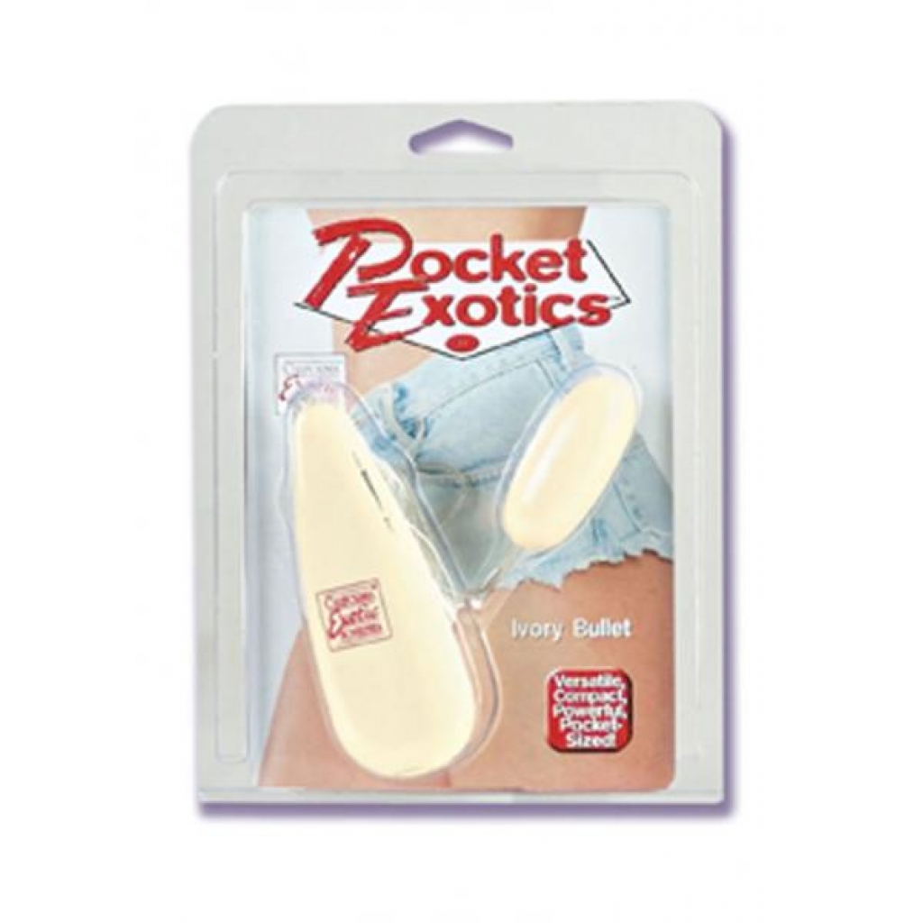 Pocket Exotics Ivory Bullet Multispeed 2.1 Inch Ivory - Cal Exotics