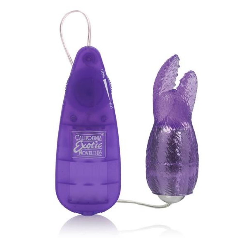 Pocket Exotics Snow Bunny Bullet Purple Vibrator - Cal Exotics