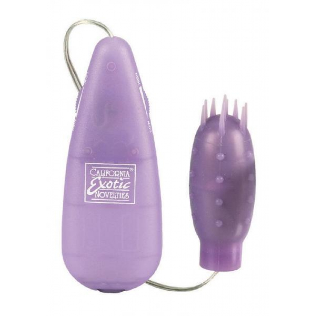 Silicone Slims Nubby Bullet Vibrator Purple  - Cal Exotics