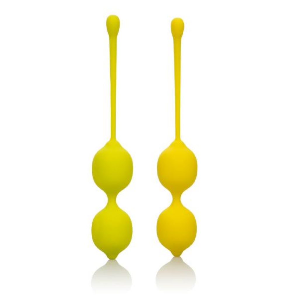 Lemon Yellow Kegel Training Set - Strengthen Your Love Muscles