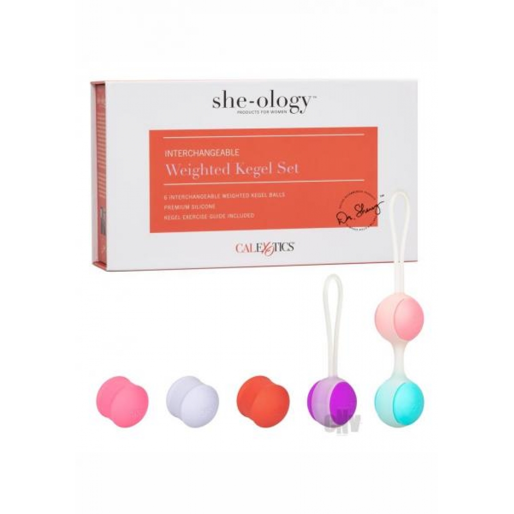 She Ology Interchange Weight Kegel Set - Cal Exotics