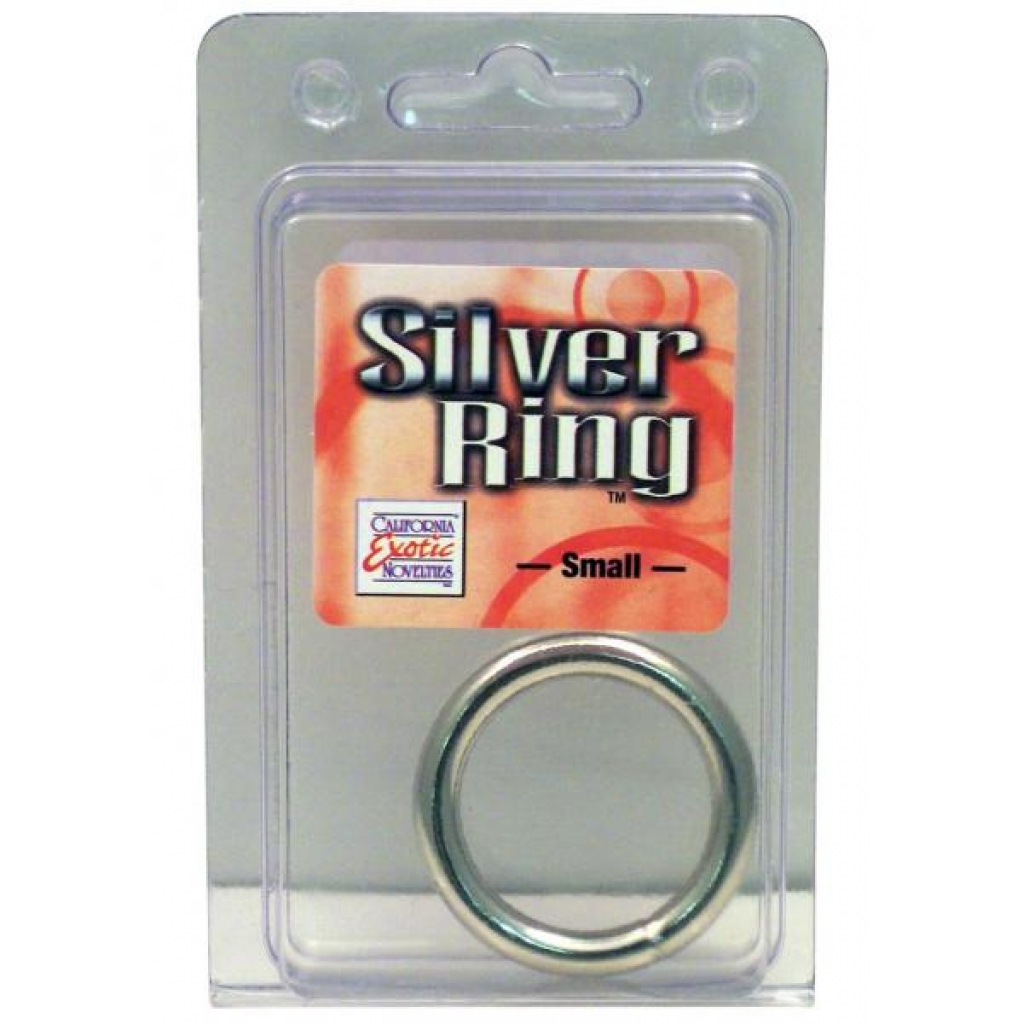 Silver Cock Ring Small 1.25 Inch Diameter Silver - Cal Exotics