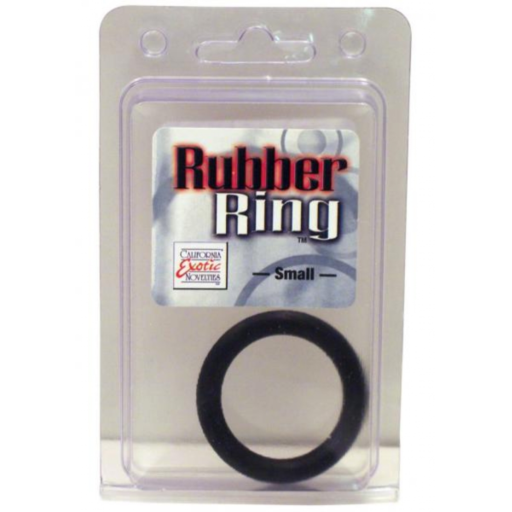Rubber Cock Ring Small 1.75 Inch Diameter Black - Cal Exotics