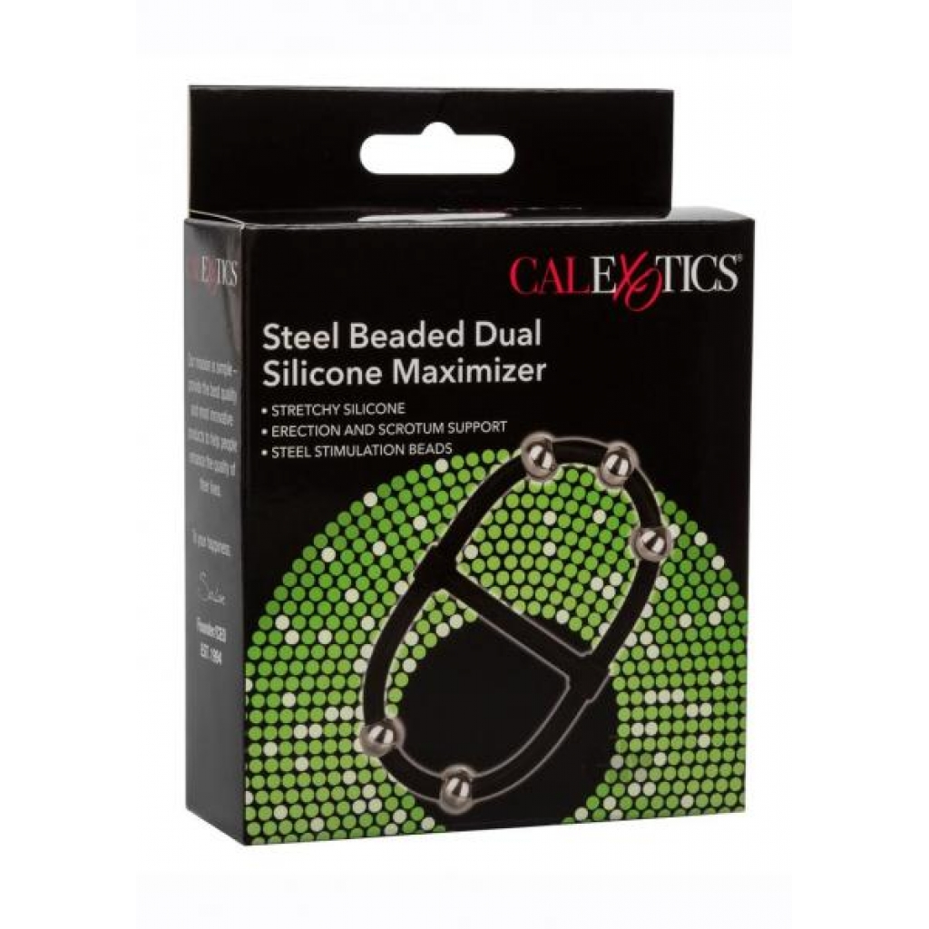 Steel Beaded Dual Silicone Maximizer - California Exotic Novelties, Llc