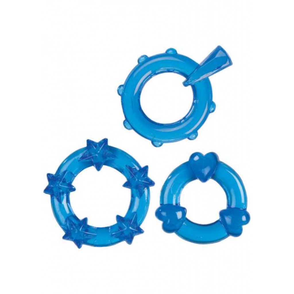 Magic C Rings Set Of 3 Blue - Cal Exotics