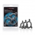 Pro Series Silicone Ring Set 3 Sizes Smoke - Cal Exotics