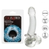 Steel Beaded Silicone Ring Large Clear - Cal Exotics