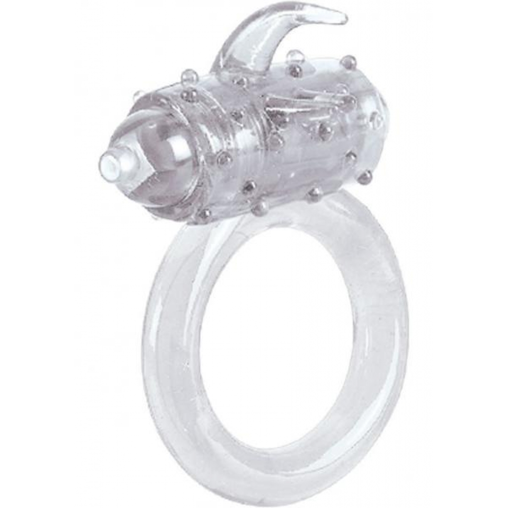 One Touch Flicker Clear Vibrating Ring - Cal Exotics