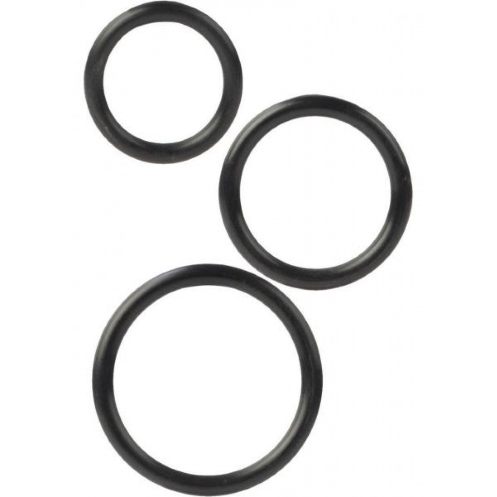 Silicone Support Rings Black 3 Pack - Cal Exotics
