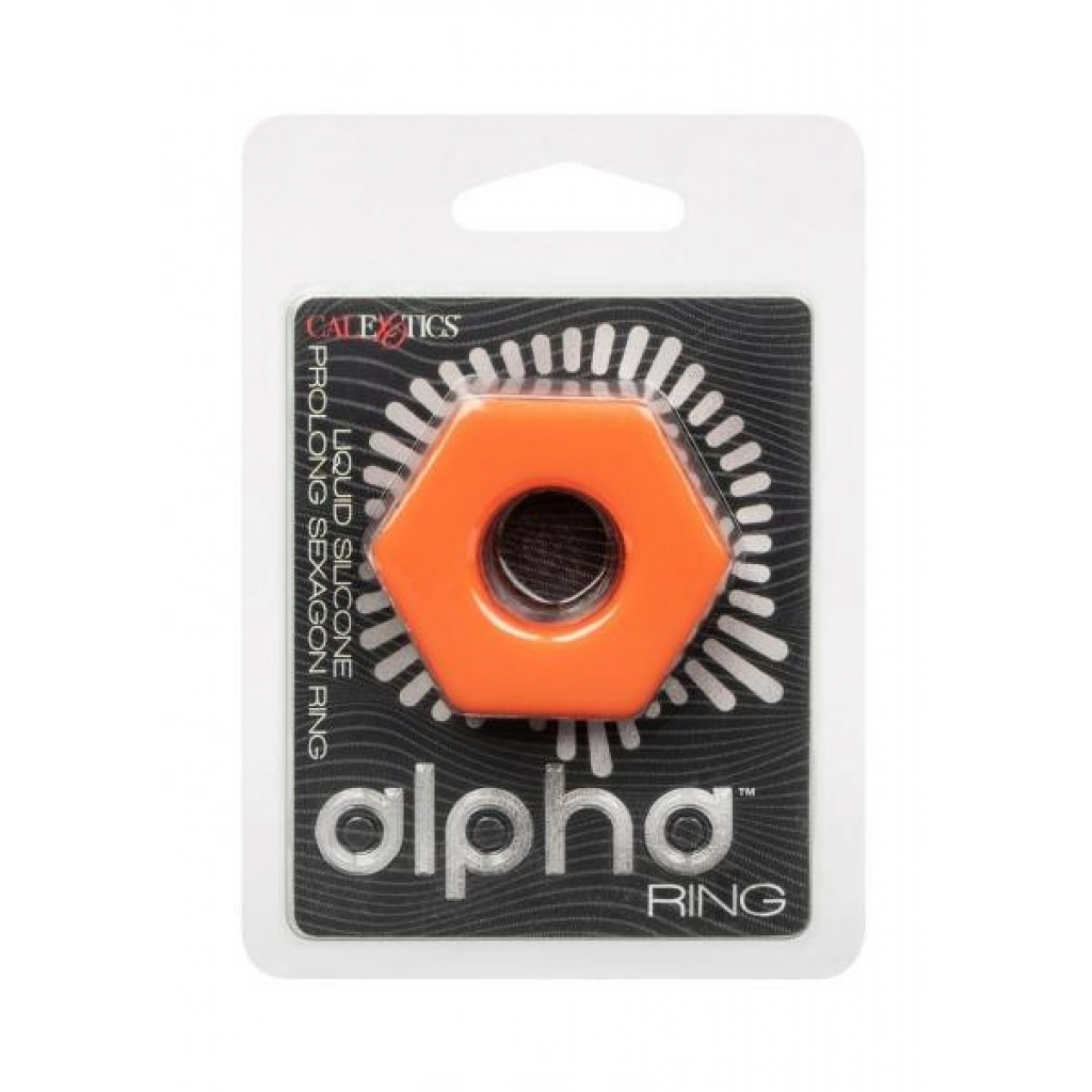 Alpha Prolong Sexagon Ring - Orange