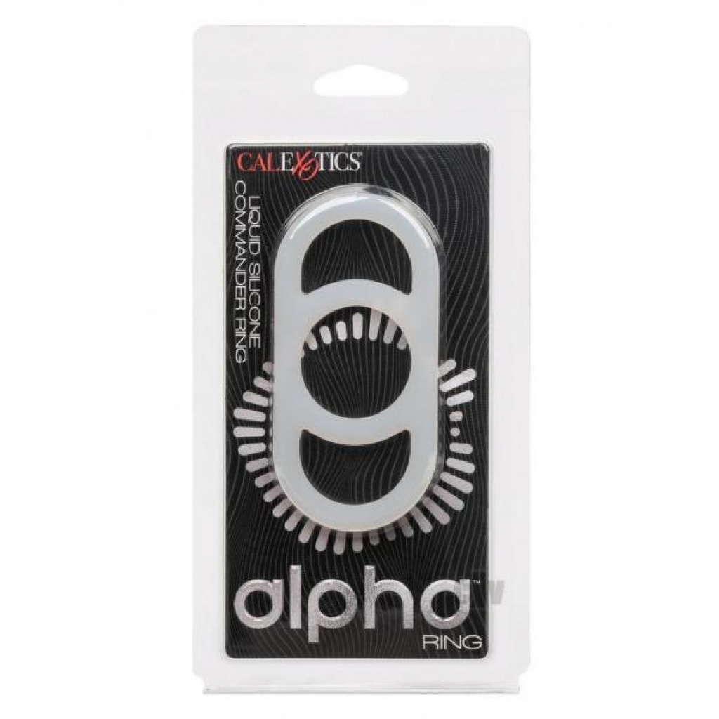 Alpha Silicone Commander Ring - Natural