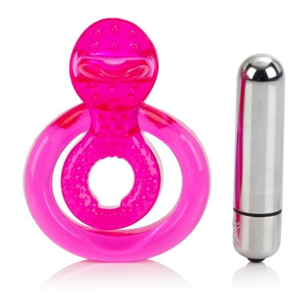 Dual Clit Flicker With Removable Waterproof Stimulator Pink - Cal Exotics