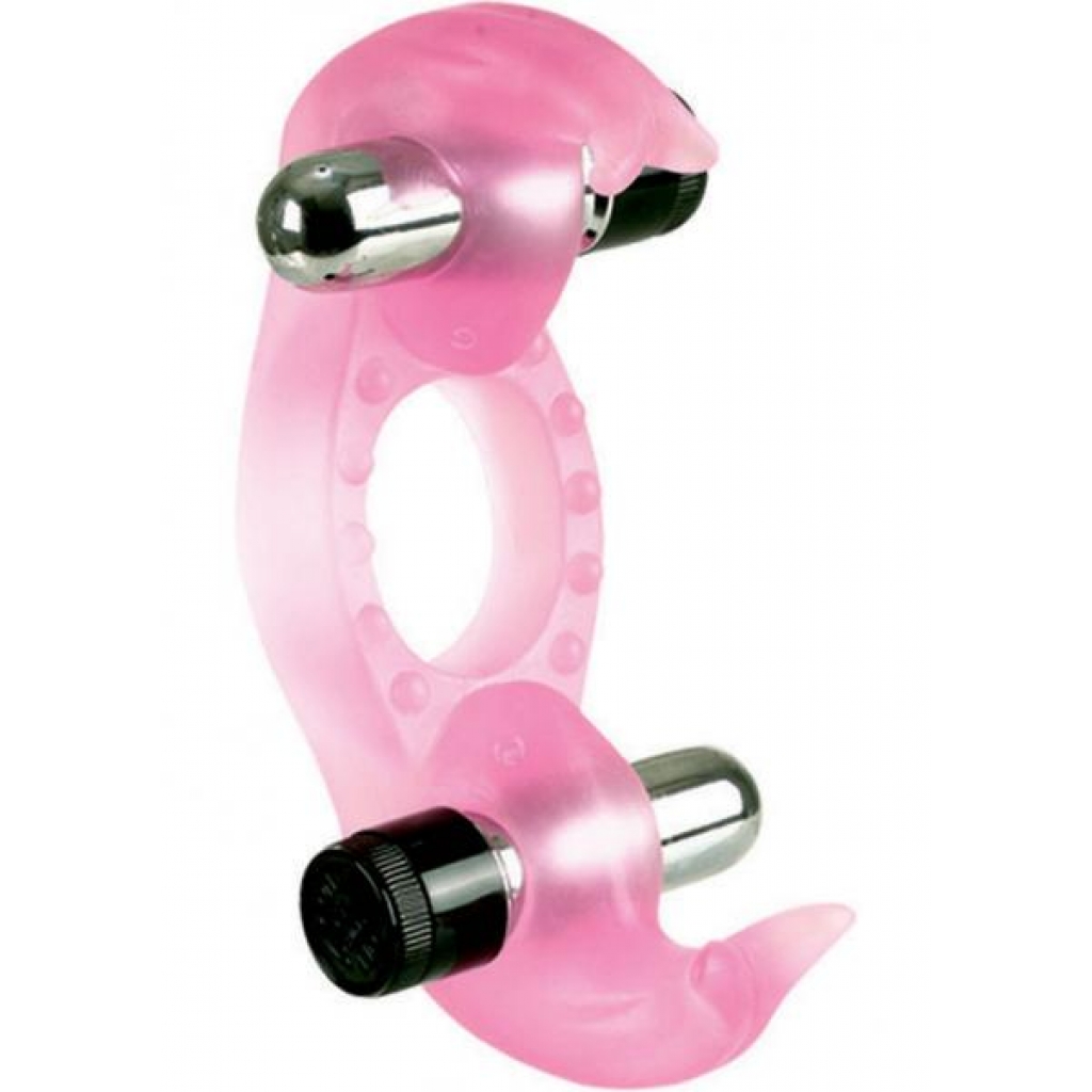 Triple Orgasms Erection Enhancer With Dual Micro Stimulators Pink - Cal Exotics