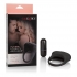 Luxurious Silicone Lovers Arouser - Black Vibrating Ring