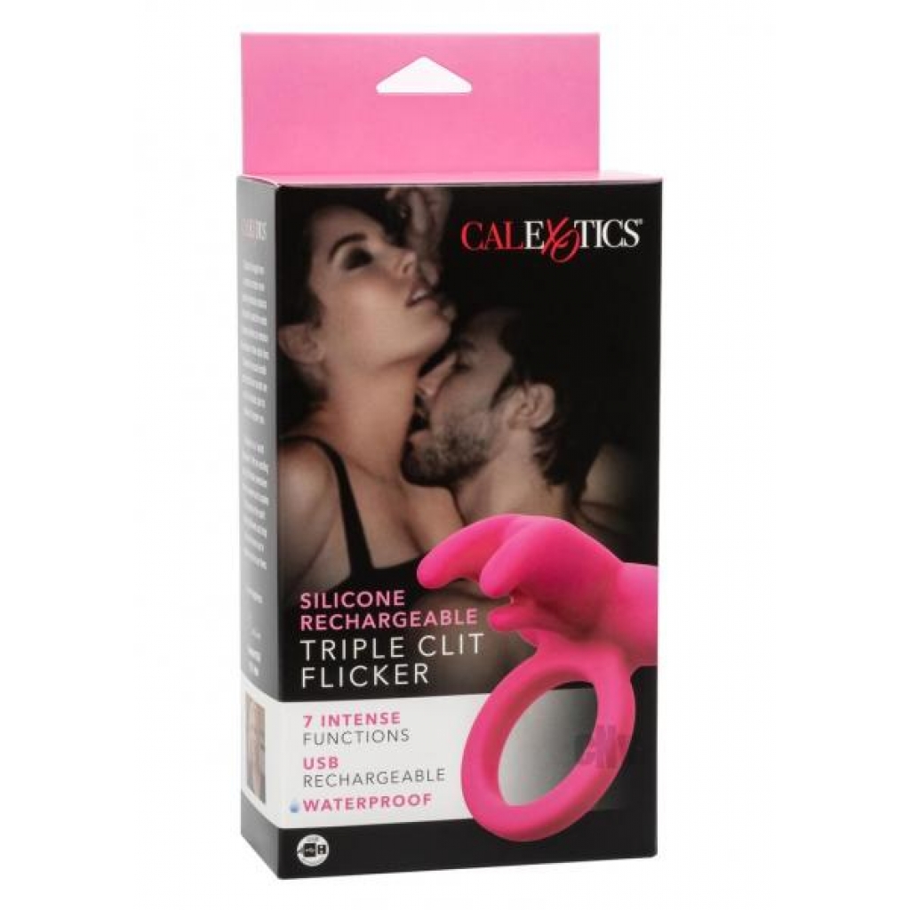 Silicone Triple Clit Flicker Pink - California Exotic Novelties, Llc