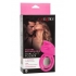 Dual Clitoral Flicker Enhancer Vibrating Cock Ring in Pink