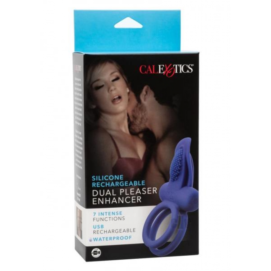 Silicone Dual Pleasure Enhancer Blue - Ignite Your Excitement