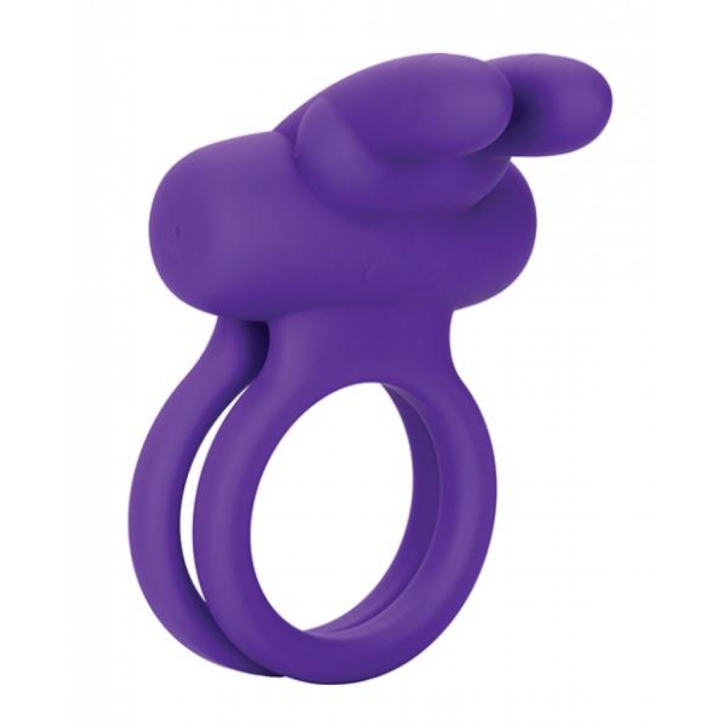 Rockin Rabbit Enhancer Vibrating Cock Ring Purple - Cal Exotics