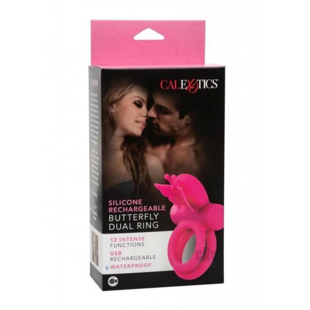 Silicone Recharge Dual Butterfly Ring - California Exotic Novelties, Llc