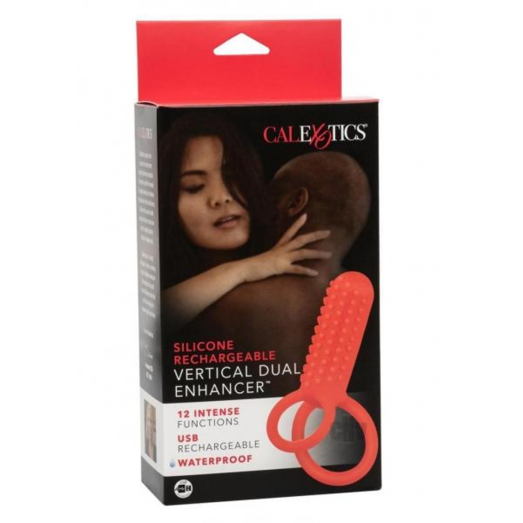 Silicone Recharge Vert Dual Enhance Red - California Exotic Novelties, Llc