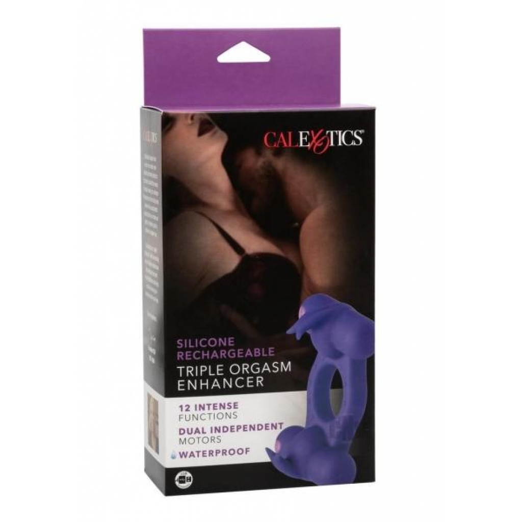 Silicone Recharge Triple Orgasm Purple - California Exotic Novelties, Llc