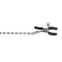 Nipple Clamps Silver Beaded Chain - Cal Exotics