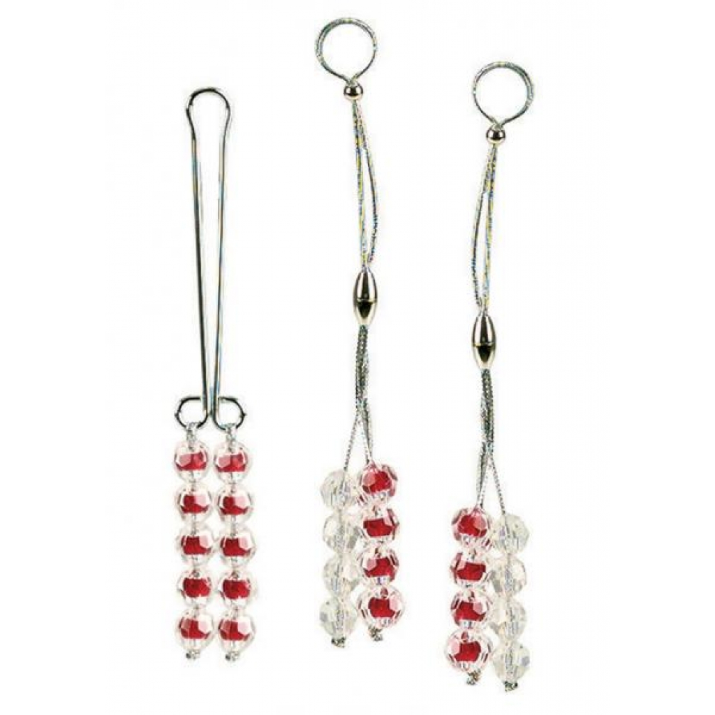 Nipple and Clitoral Non Piercing Body Jewelry Ruby - Cal Exotics