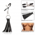 Nipple Play Playful Tassels Nipple Clamps Black - Cal Exotics