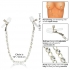 Nipple Play Crystal Chain Nipple Clamps - Clear