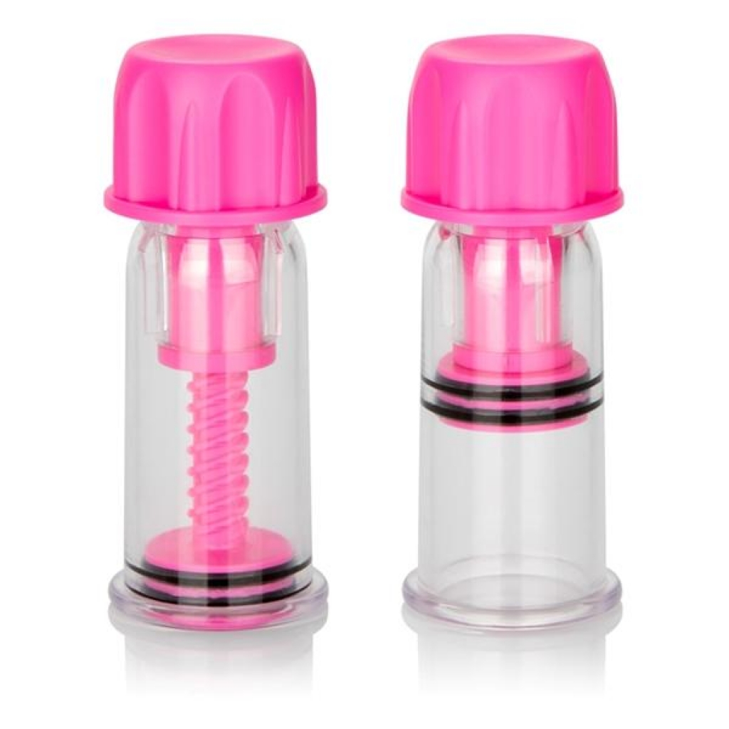 Nipple Play Adjustable Vacuum Twist Suckers - Pink