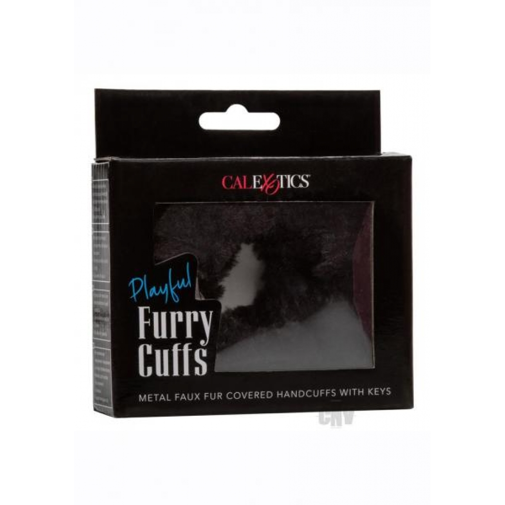 Playful Furry Cuffs Black - California Exotic Novelties, Llc