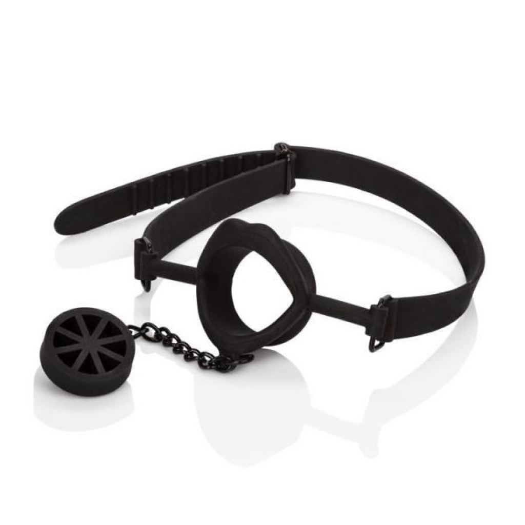 Scandal Silicone Stopper Gag - Black for Sensual Restraint