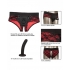 Scandal Crotchless Pegging Panty Set - Red S/M - Join the Adventure